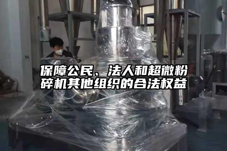 保障公民、法人和蜜桃视频污app安装其他组织的合法权益