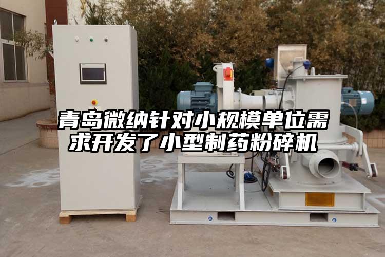 青岛蜜桃视频污针对小规模单位需求开发了小型制药粉碎机